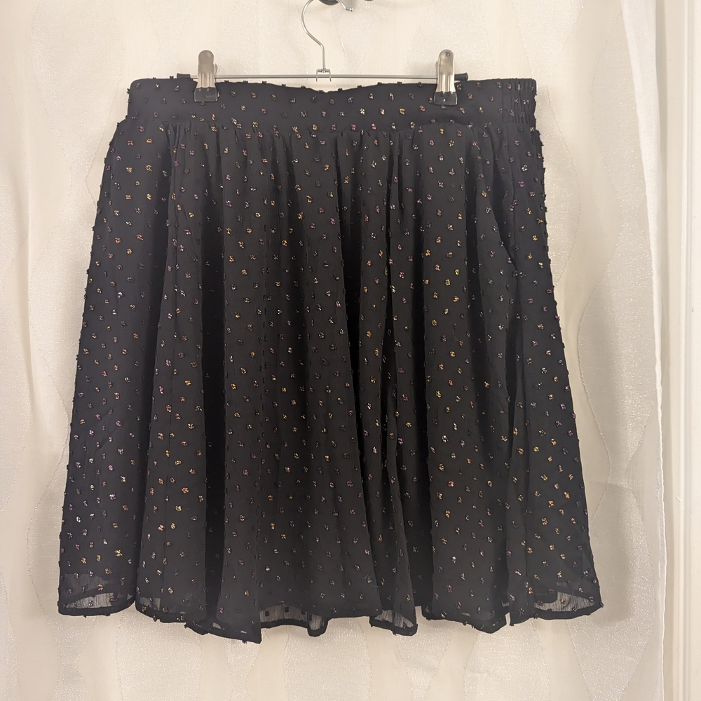 Torrid Black Skirt with Subtle Sparkle